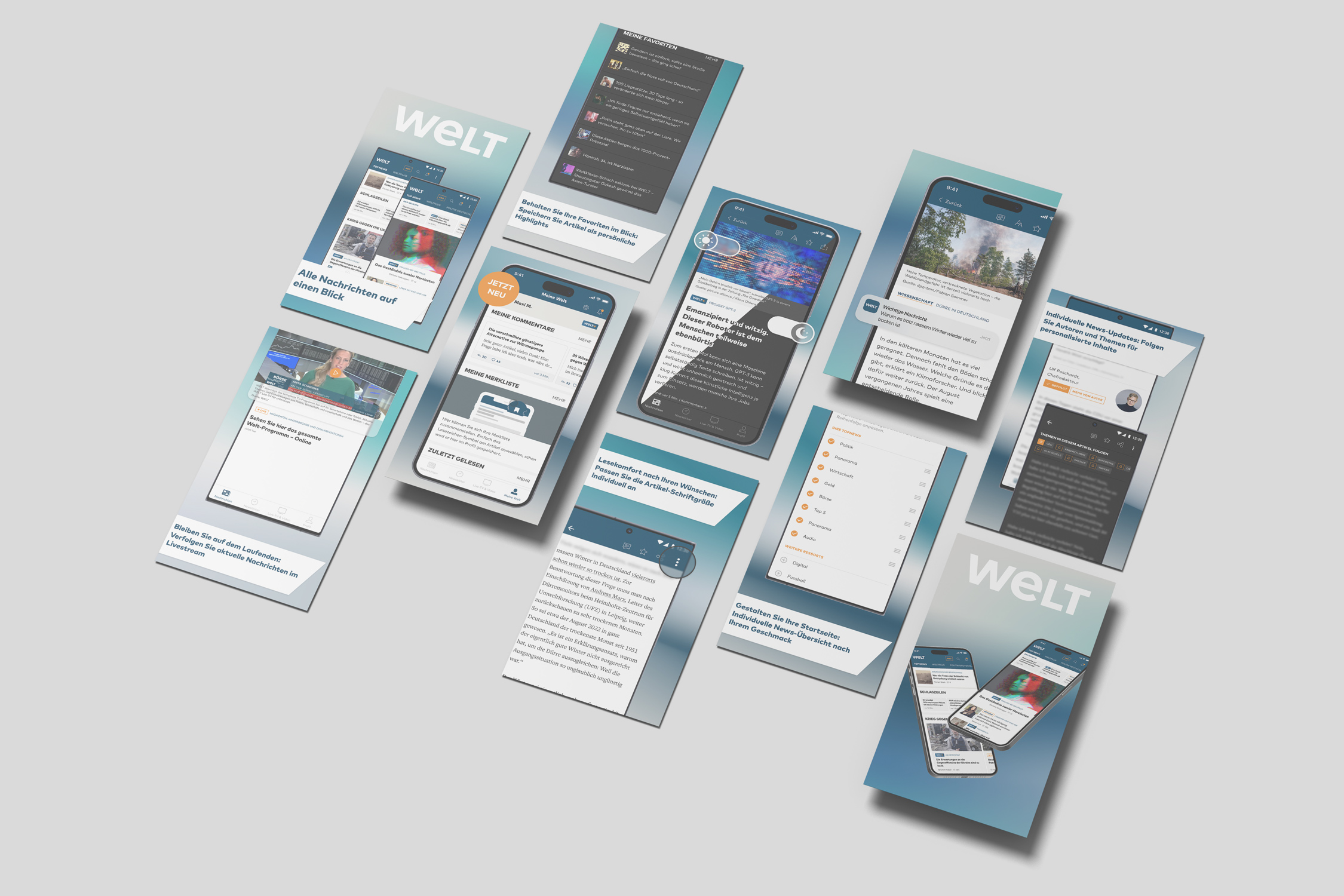 Store Screens — WELT News App