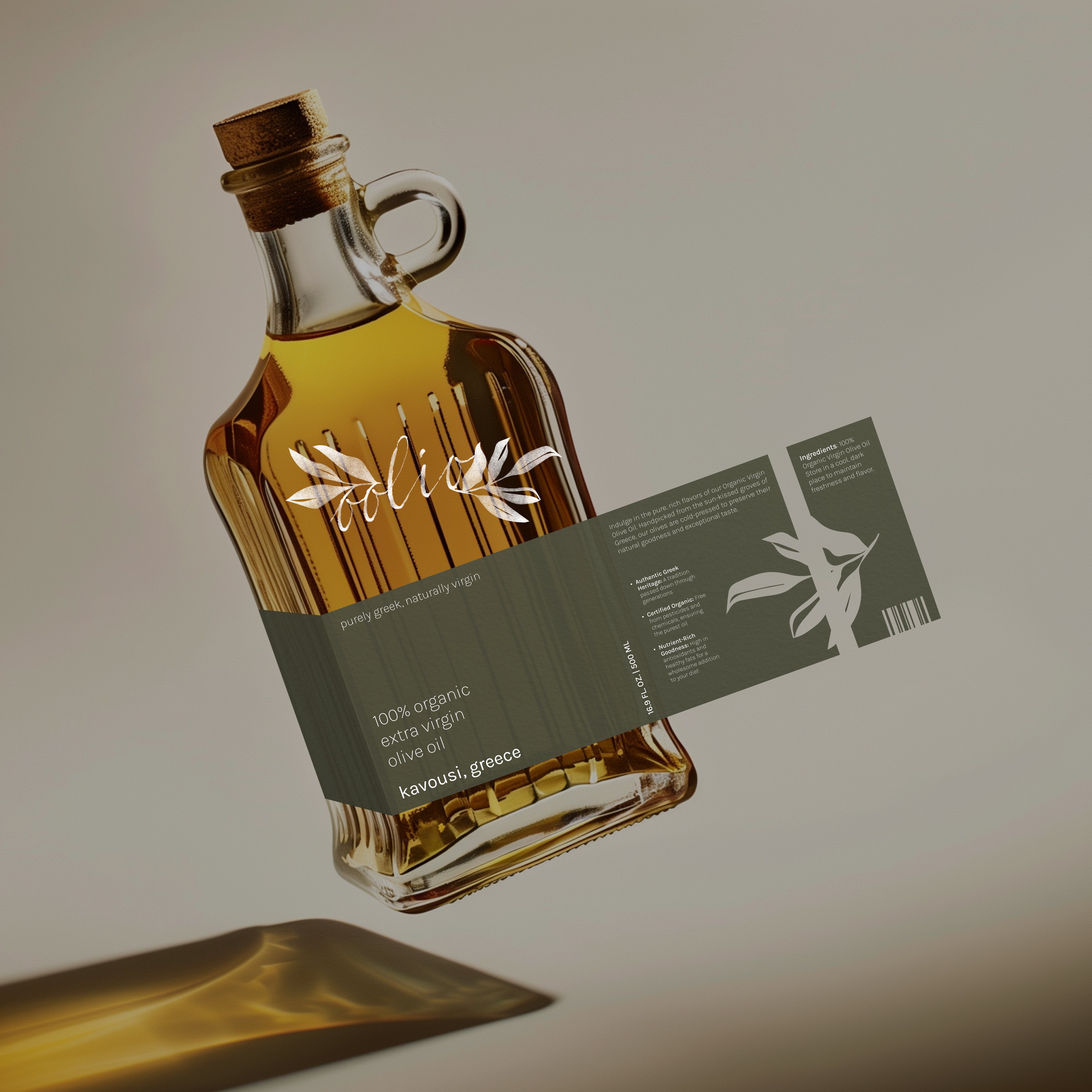 Oolio bottle mockup