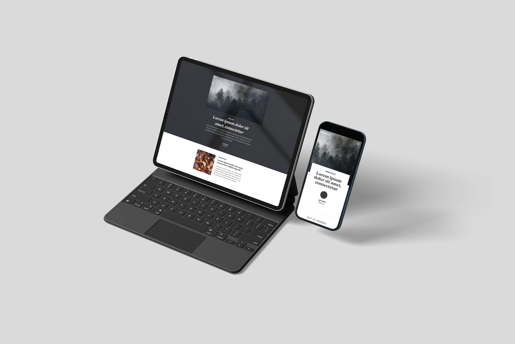 Rebrushed edition — iPad and iPhone showing the new article layout